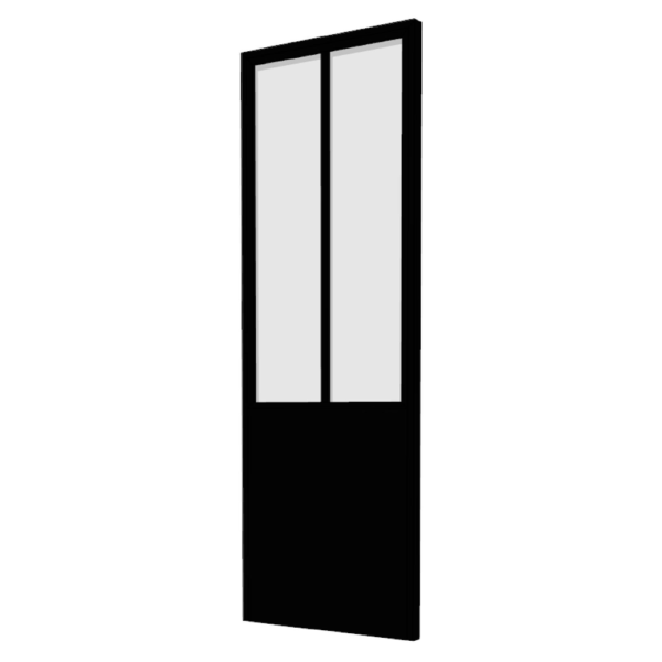 Porte battante simple type verrière d'intérieur 2 vitrages d'une hauteur de 2165mm